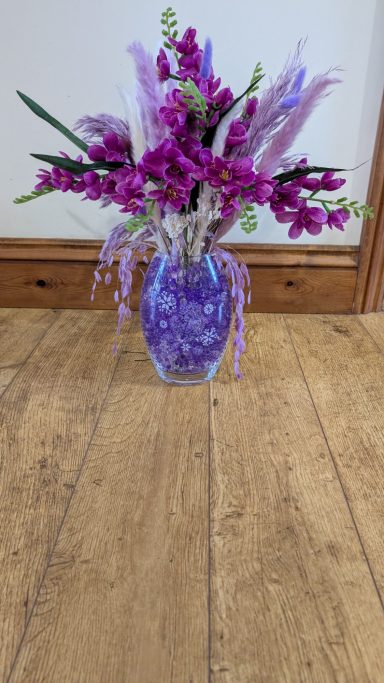 Purple Velorrea with Gel Balls.