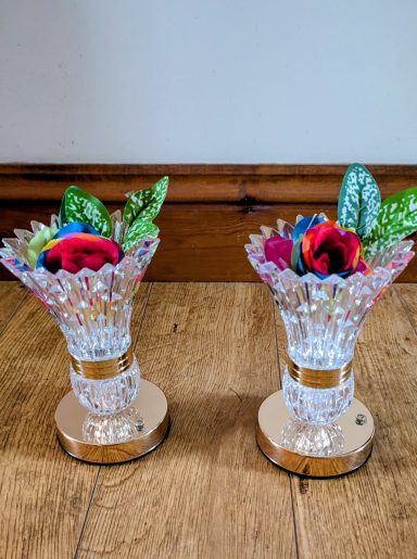 Roses in Glass lights (rechargeable)