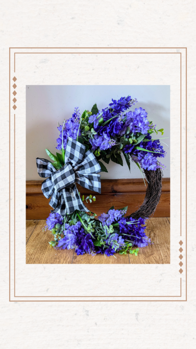 Violera purple door hanger