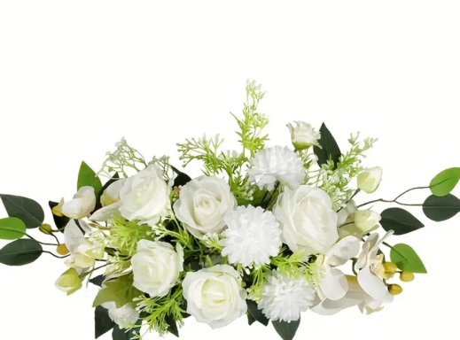 White Roses Garland
